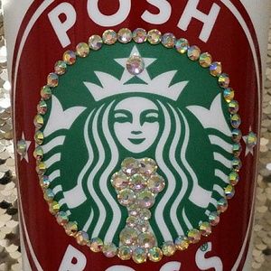 Starbucks Other - Poss Boss Starbucks Plastic 16 Oz.Bling Coffee Cup Starbucks Other - Poss Boss Starbucks Plastic 16 Oz.Bling Coffee Cup